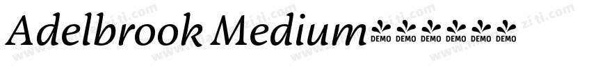 Adelbrook Medium字体转换